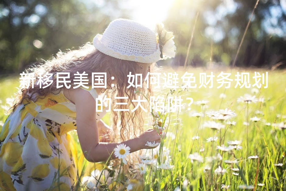 新移民美国：如何避免财务规划的三大陷阱？
